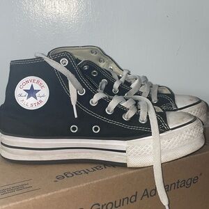 Converse Kids Black and White High-Top Sneakers